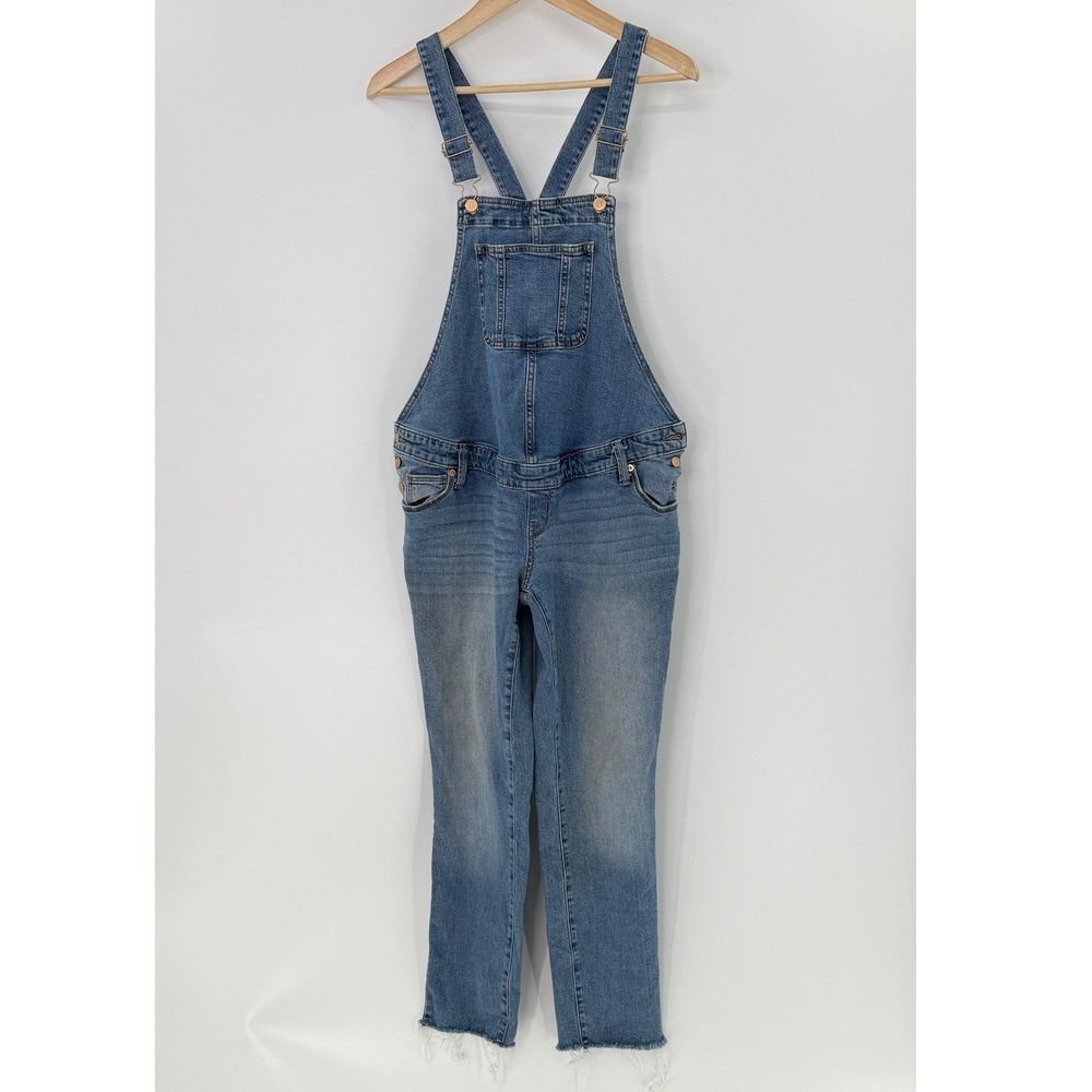 Isabel Maternity by Ingrid & Isabel Denim Overalls Medium Wash Blue Size 2